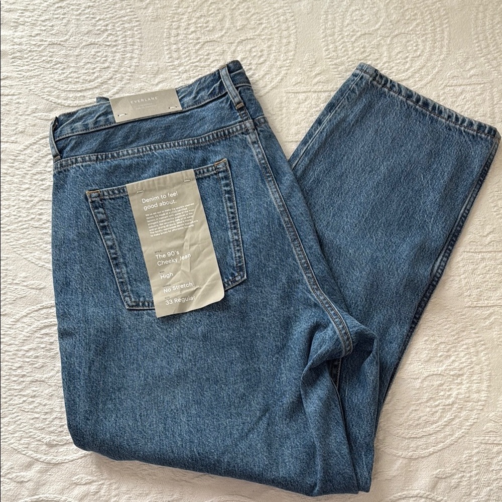 Everlane Blue the 90s cheeky Jean High Rise